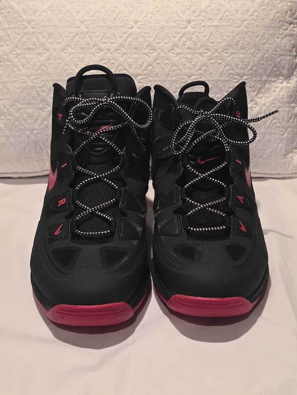 Nike Air Max Uptempo Fuse 360 Black Pink Force Men's Size 13